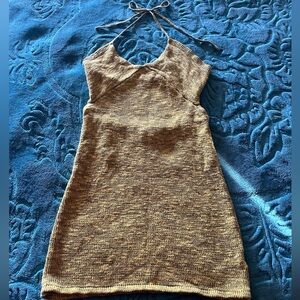 Green White Fox Mini Dress